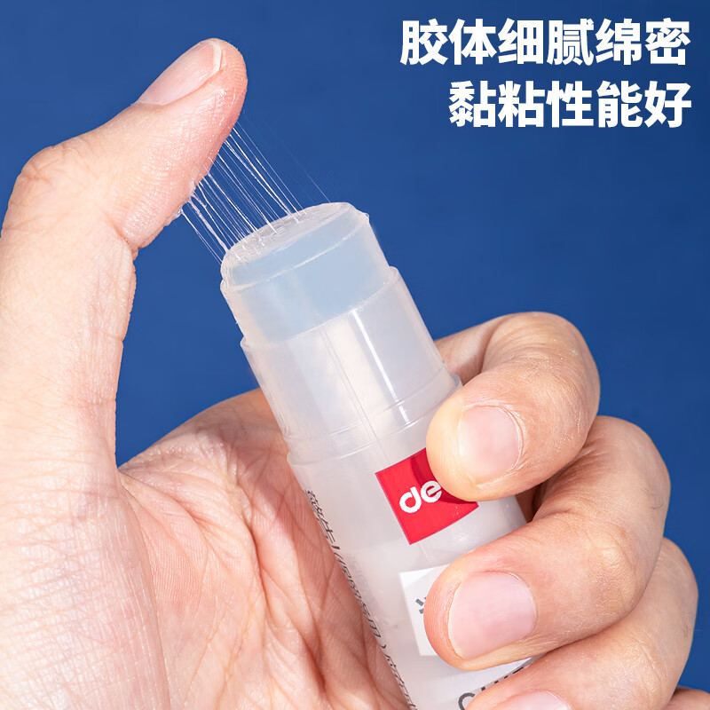 得力(deli)15g透明色ACR固體膠水24支裝 7107_http://m.bzsa.cn/newimg/C202303/1679649092651.jpg