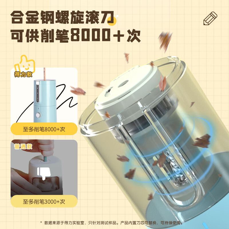 得力（deli）全自動(dòng)電動(dòng)削筆器 藍(lán)色VA8_http://m.bzsa.cn/newimg/C202310/1697784656674.jpg
