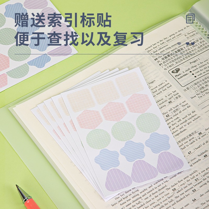 得力(deli)A4/40淡彩資料冊(cè) 活頁(yè)文件夾 資料試卷收納袋/冊(cè) 3只混裝 27152_http://m.bzsa.cn/newimg/C202310/1697785342518.jpg