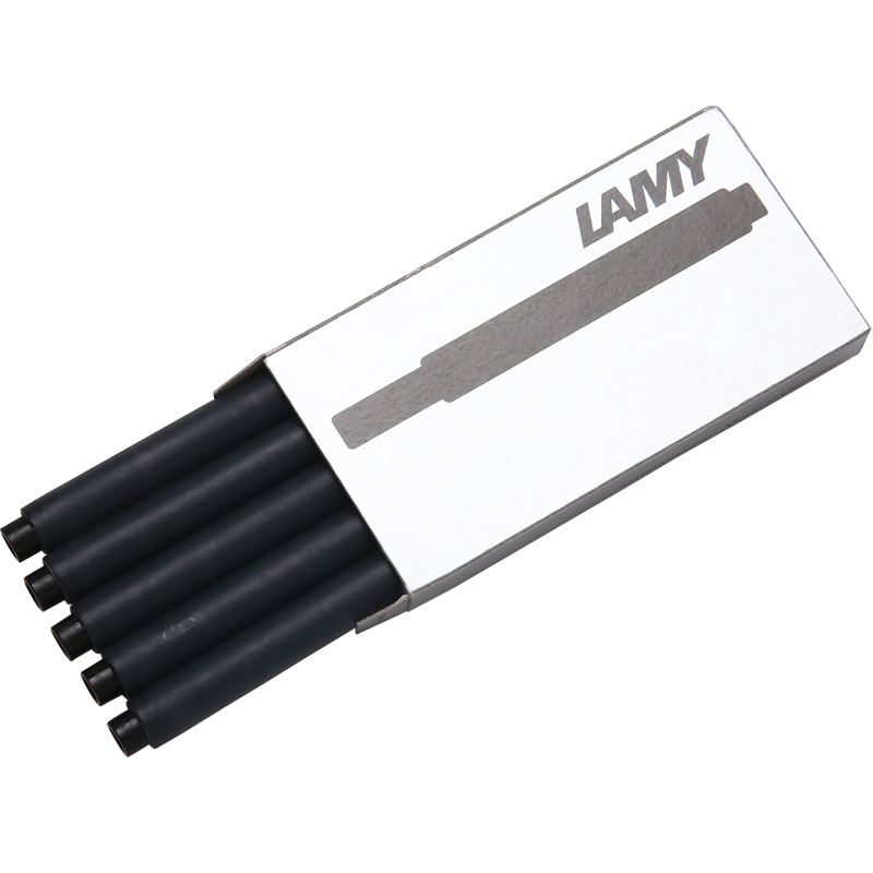凌美（LAMY） 狩獵者/恒星鋼筆墨膽 墨囊 墨水筆一次性筆芯替換5支裝 T10 黑色_http://m.bzsa.cn/newimg/C202311/1699434721868.png