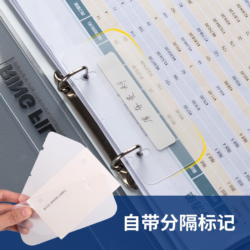 得力（deli）2孔D形A4文件夾  透明 5381_http://m.bzsa.cn/newimg/C202311/1699435947114.jpg